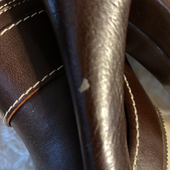 Coach Brown Leather Clogs - Picture 5 of 10